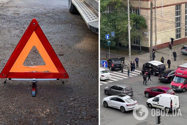 Водійці стало погано за кермом: у Києві позашляховик в’їхав в електроопору. Фото