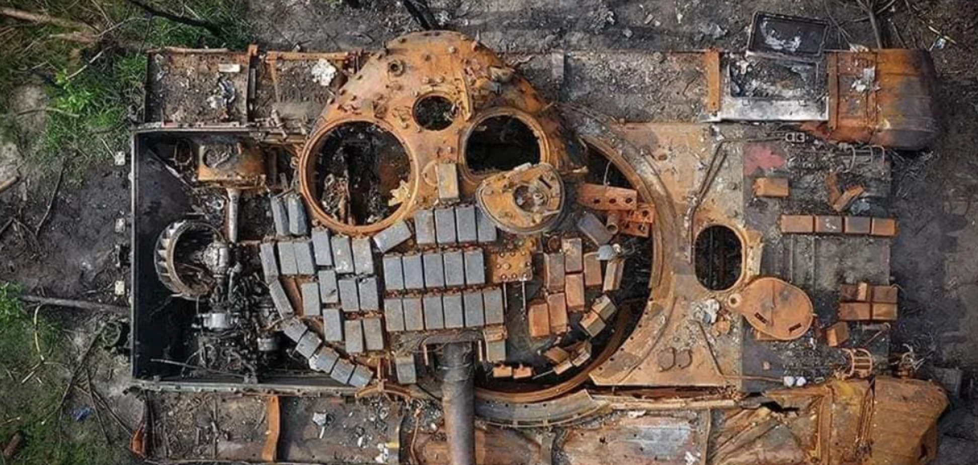 Уничтоженный танк РФ
