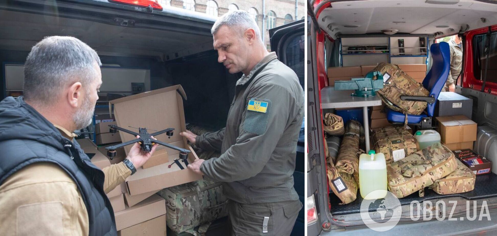 Виталий Кличко передал военным дежурную партию помощи от Киева