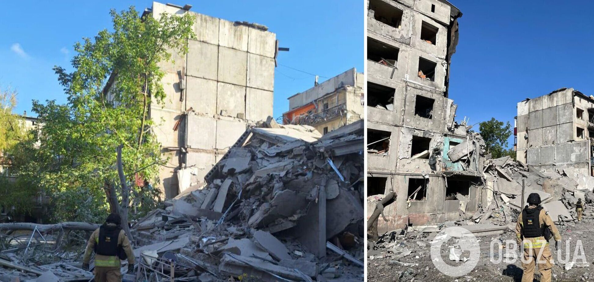 Россияне сбросили КАБ на пятиэтажку в Мирнограде: есть погибший и трое раненых. Фото