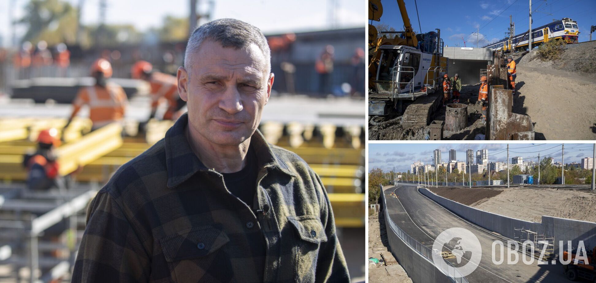 Специалисты работают круглосуточно: Кличко показал, как идет строительство Подольского мостового перехода в Киеве. Фото