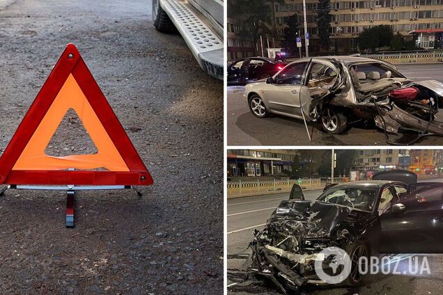 В центре Киева пьяный водитель BMW устроил ДТП с пострадавшим. Подробности и фото