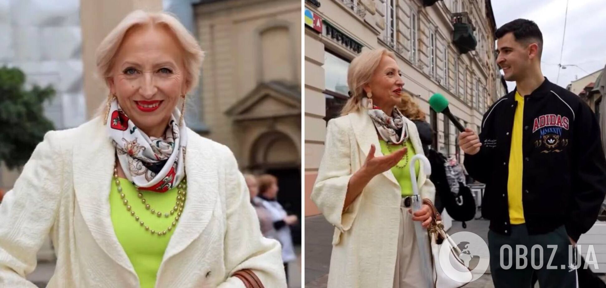 'Какая изысканная дама!' 65-летняя модель в центре Львова поразила украинцев своим образом и манерами