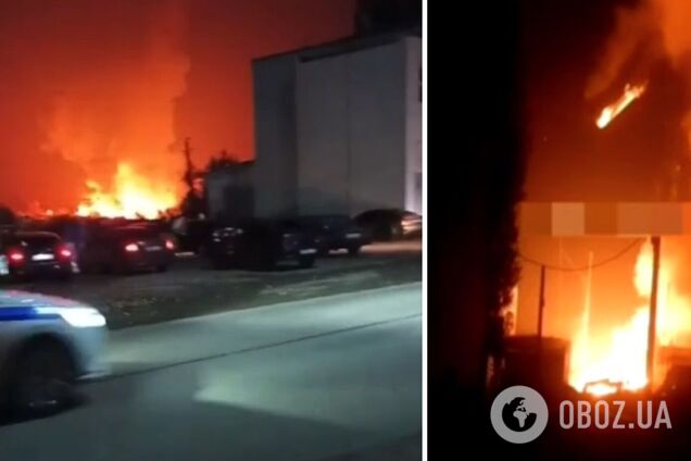 Дроны атаковали спиртзаводы в Воронежской области: прогремели взрывы, вспыхнули пожары. Видео