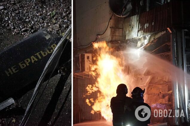 Київ атакували 'Шахедами', через падіння уламків сталося займання: є поранені. Фото й відео