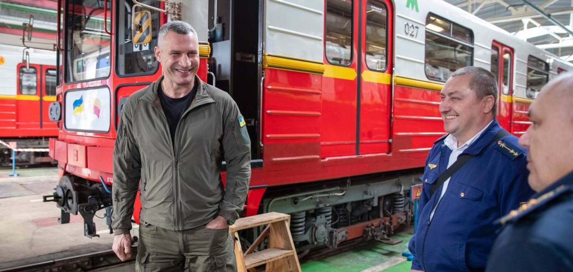 Кличко показав новий потяг метро, сформований з польських вагонів. Подробиці і фото