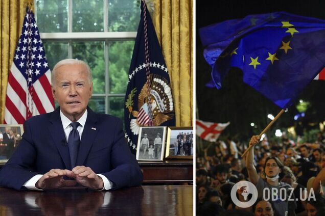 'Я глубоко обеспокоен откатом демократии в стране': Байден отреагировал на результаты выборов в Грузии