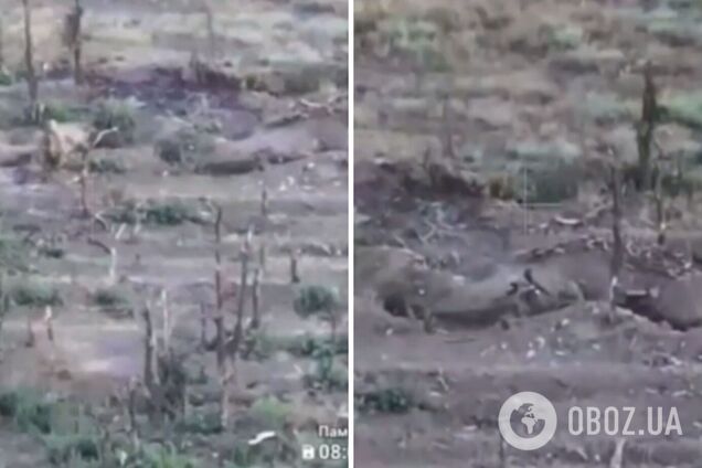 Російський десантник в районі Роботиного зайшов на українську позицію: у мережі показали, чим все скінчилось. Відео