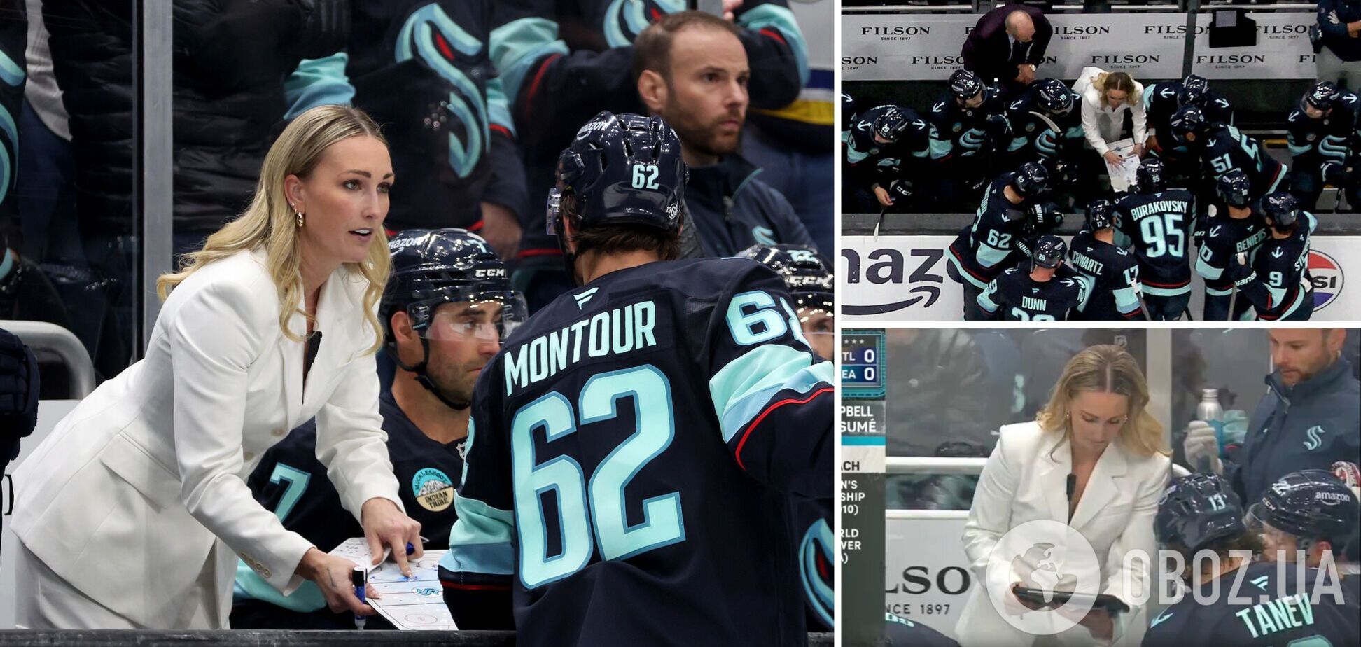 В НХЛ впервые в истории появилась женщина-тренер. Видео того, что она делает на матче, собрало 8 млн просмотров за сутки