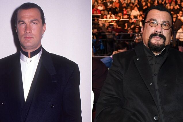 Стивен Сигал, собравшийся воевать против Украины, 'наел' более 22 кг: как менялся голливудский актер-путинист. Фото