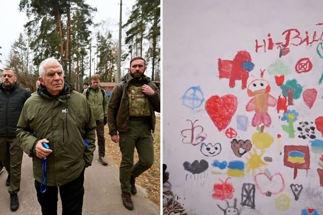 Боррель відвідав село Ягідне на Чернігівщині, яке постраждало від окупації Росії. Фото