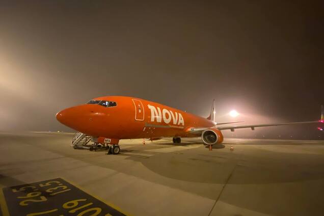 Авиакомпания 'Новой почты' осуществила международный рейс