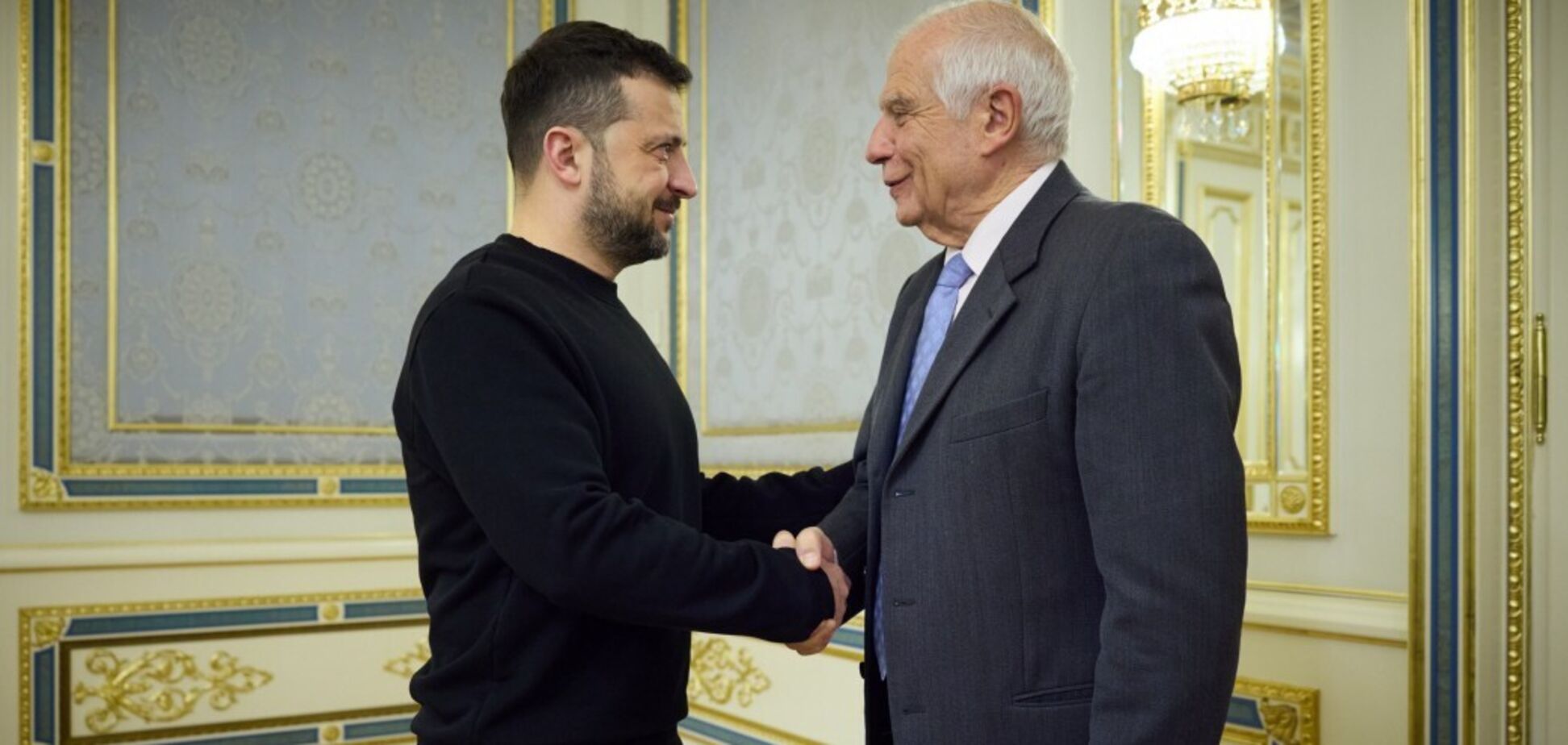 Снятие ограничений на удары по целям в РФ и военная помощь: Зеленский встретился с Боррелем. Фото и видео