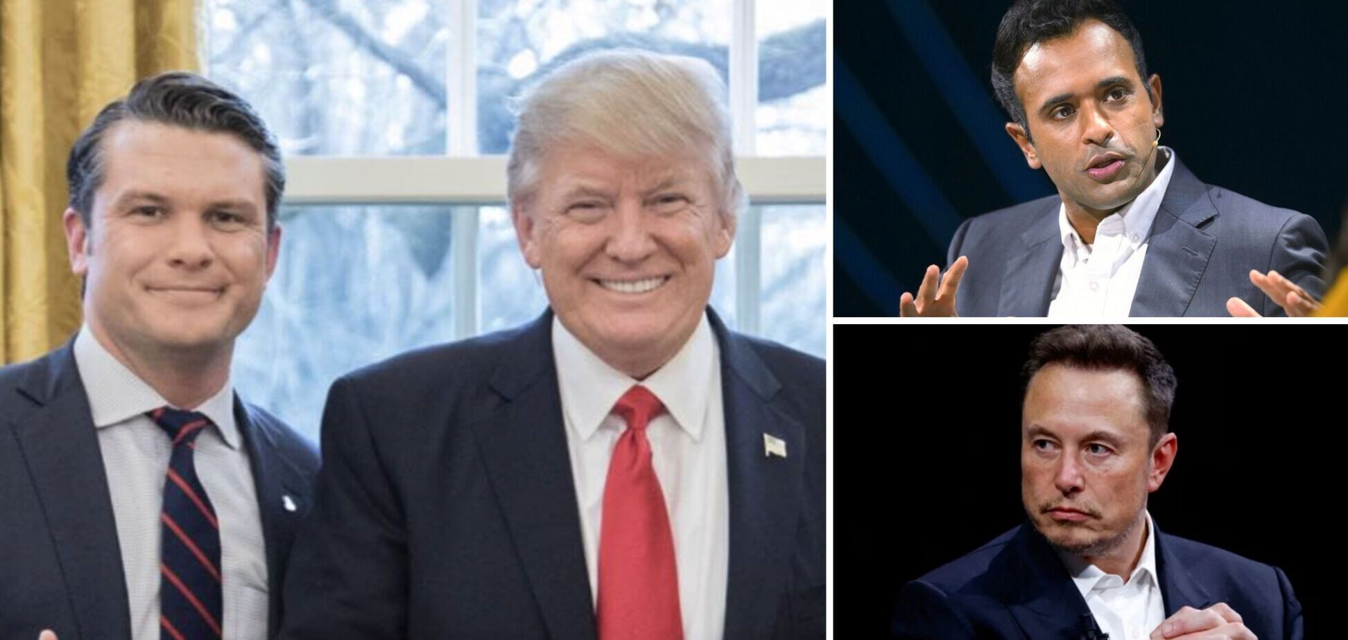 Трамп вирішив призначити Маска очільником важливого департаменту, а пост глави Пентагону запропонував ведучому Fox News