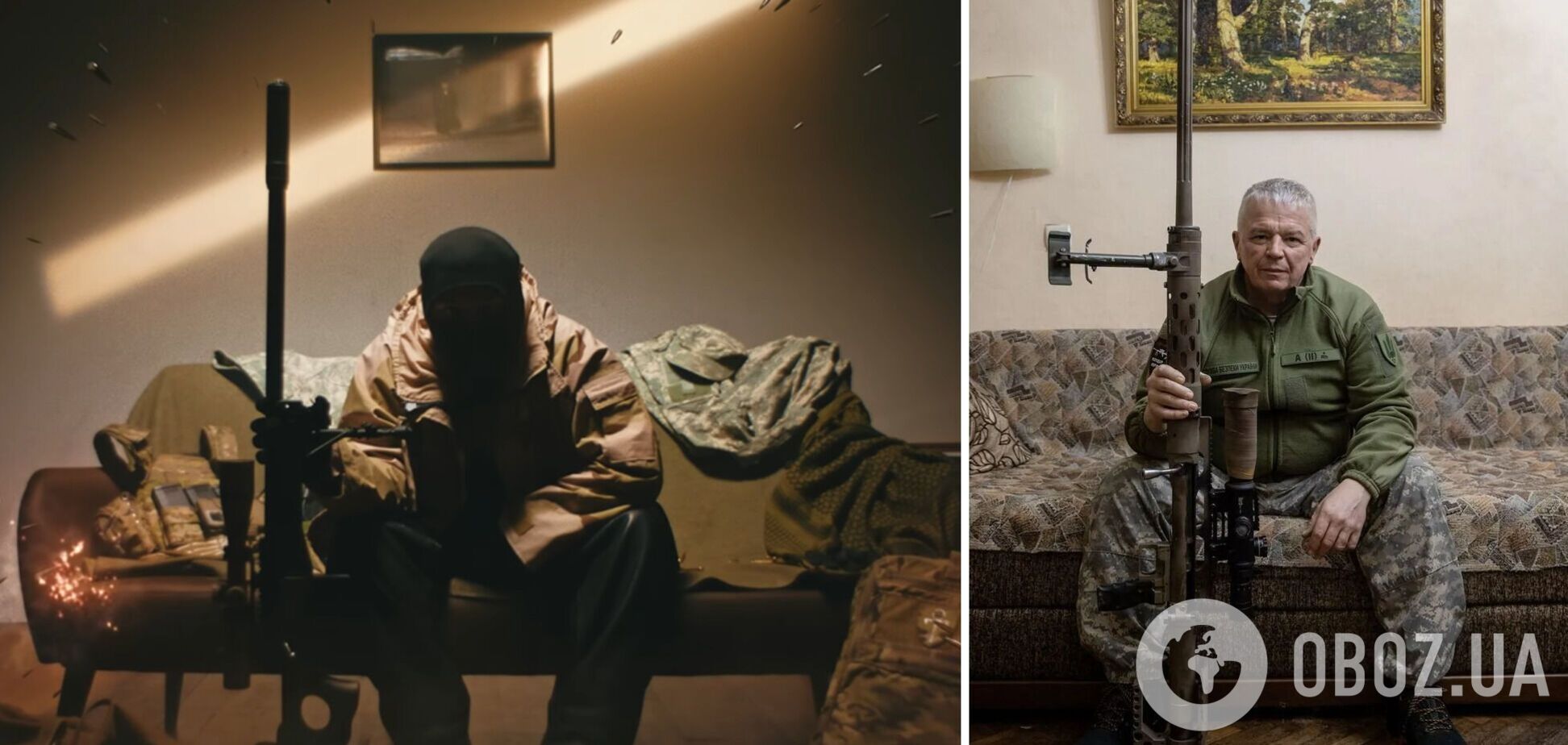 В США рэпер повторил образ украинского снайпера-рекордсмена, который убил российского оккупанта. Видео