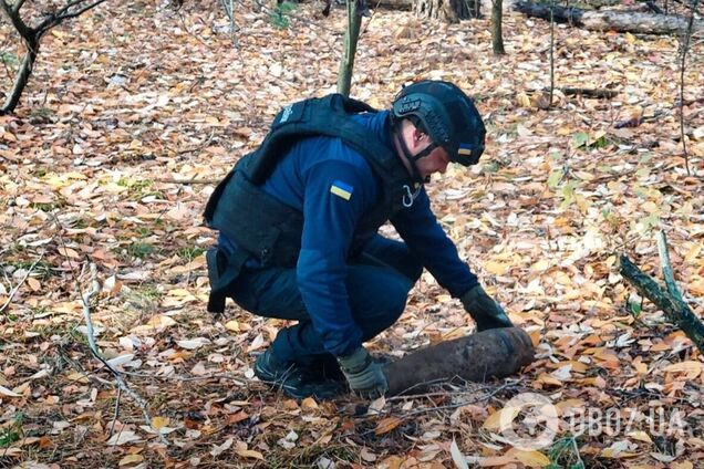 Міг вибухнути в будь-який момент: у лісі під Києвом місцеві жителі замість грибів виявили небезпечну знахідку. Фото