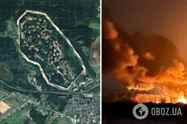 Під ударом був склад БК: у російському Карачеві прогримів потужний вибух, піднялася заграва. Відео