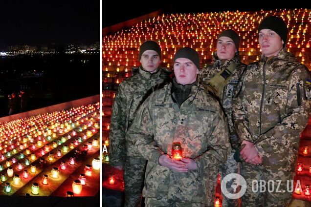 1000 свечей за 1000 дней борьбы за Независимость: в Киеве почтили героев войны. Фото и видео