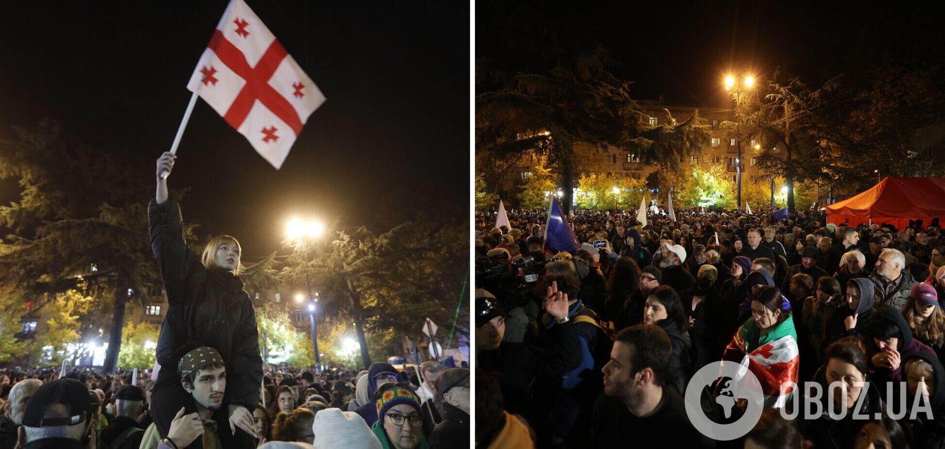 Применили силу: в Грузии приступили к разгону акции протеста против результатов парламентских выборов. Видео и все подробности