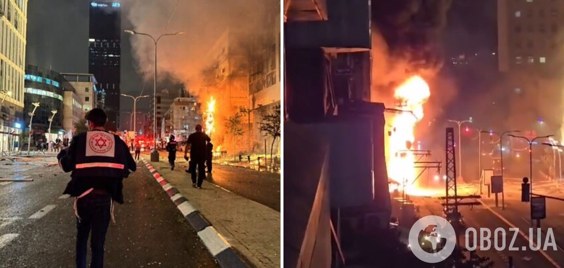 В восточном пригороде Тель-Авива упала ливанская ракета: есть пострадавшие и разрушения. Фото и видео