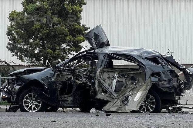 Машину разорвало на части: появилось видео момента ликвидации топ-военного ЧФ, который приказывал бить ракетами по Украине