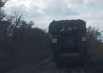 Украинские партизаны зафиксировали передислокацию подразделения армии РФ после удара на Запорожье. Фото