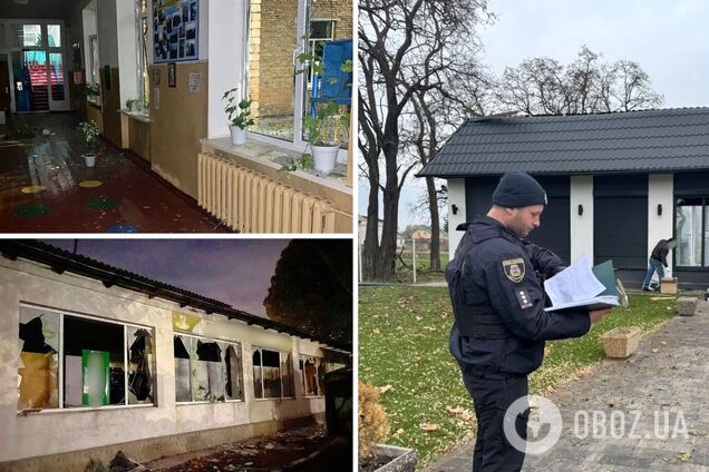 Повреждены детсад, школа и админздания: в КОВА рассказали о последствиях российской атаки на Киевщину. Фото