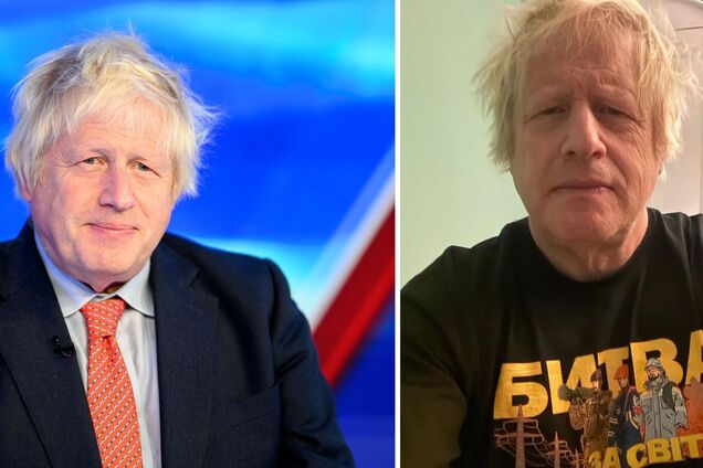 'Битва за світло': Борис Джонсон у символічній футболці підтримав Україну на 1001-й день великої війни