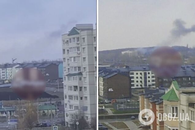 Піднявся чорний дим: у Бєлгородській області уражено командний пункт угруповання військ 'Сєвєр'. Відео