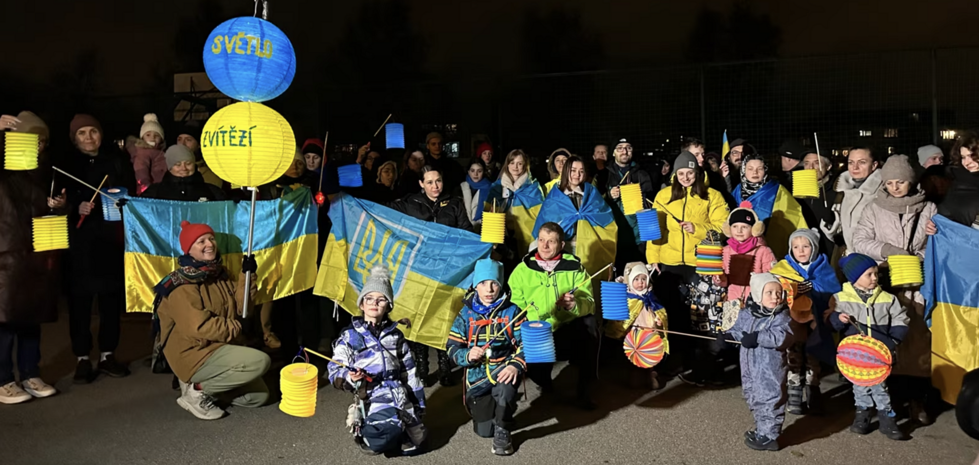 У восьми містах Чехії відбулася хода з нагоди 1000-го дня повномасштабної війни Росії проти України. Фото