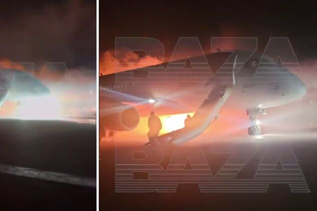 Російський літак Sukhoi Superjet 100 загорівся з туристами на борту під час посадки в Туреччині. Відео і фото