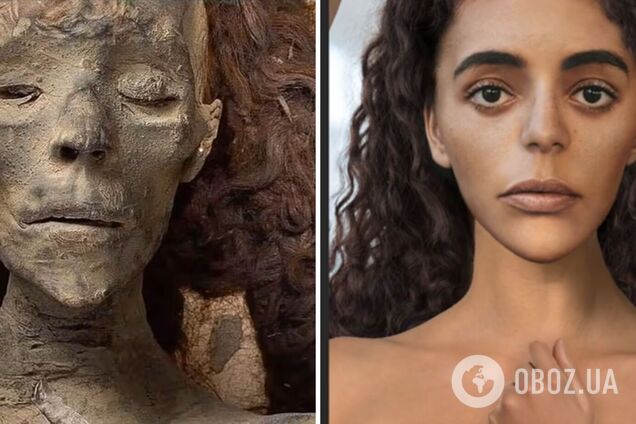 Красивая женщина с ртом в форме сердца: ученые оживили мумию бабушки Тутанхамона. Фото