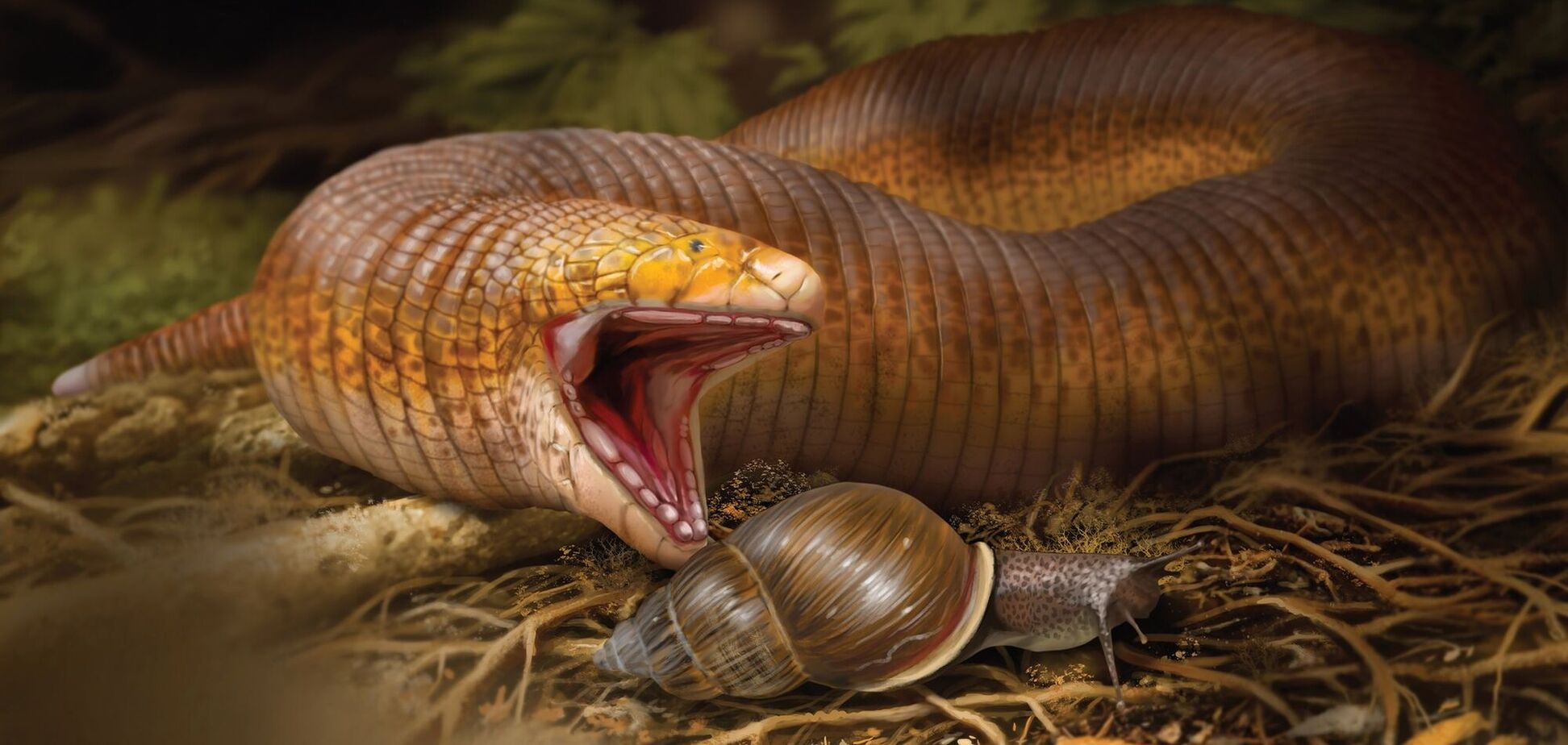 Палеонтологи обнаружили самую большую в мире ящерицу-червяка. Фото