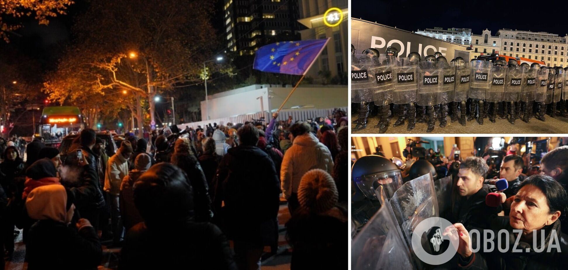 У Тбілісі силовики жорстко розігнали мітинг за євроінтеграцію: побили політиків і журналістів. Фото і відео