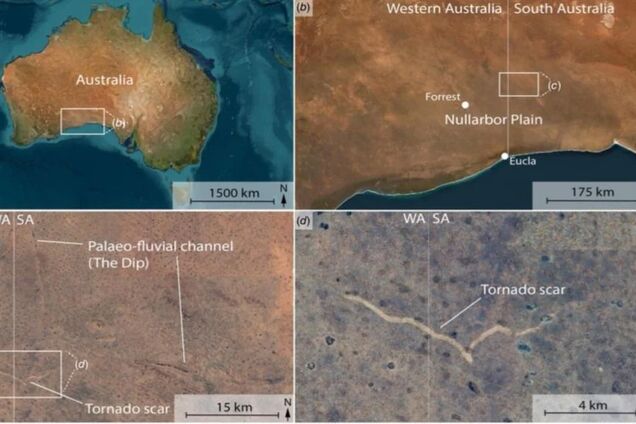 На фотографиях Google Earth в Австралии заметили загадочный гигантский 'шрам'. Фото