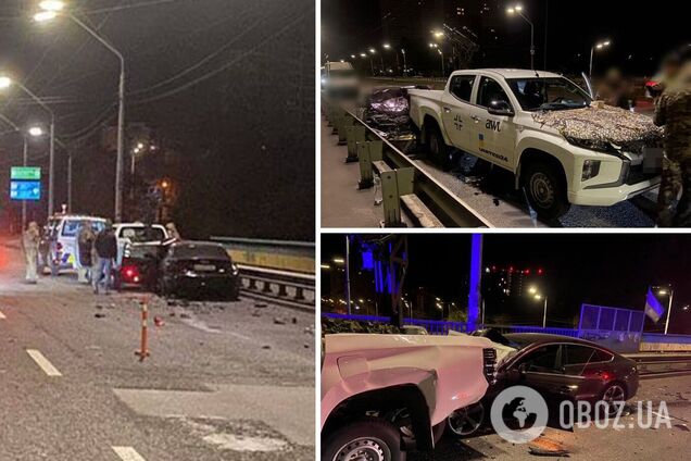 В Киеве во время комендантского часа пьяный водитель Audi протаранил авто военного: есть пострадавшие. Подробности и фото