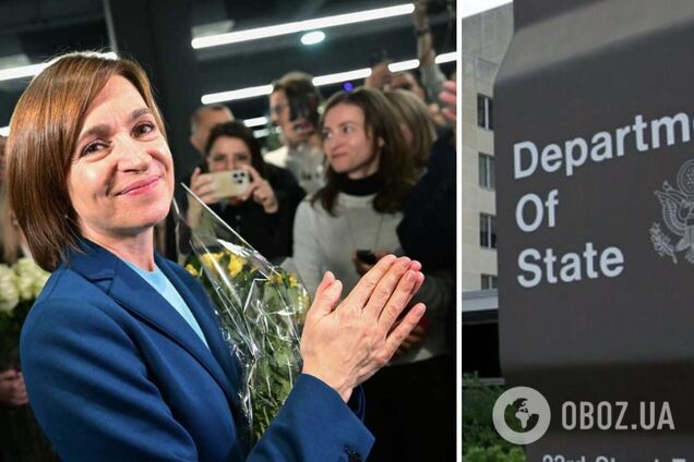 'Росія зробила все, щоб підірвати демократію Молдови': у Держдепі США відзначили перемогу Санду на виборах президента