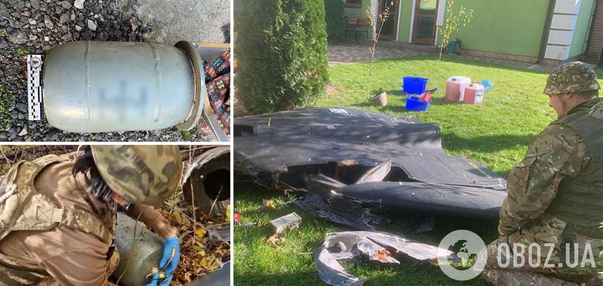 В Киеве полицейские разрядили два российских 'Шахеда', которые упали, но не взорвались. Фото и видео