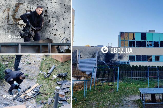 У Києві на території медцентру поліцейські знайшли двигун та частини російського 'Шахеда'. Фото та відео