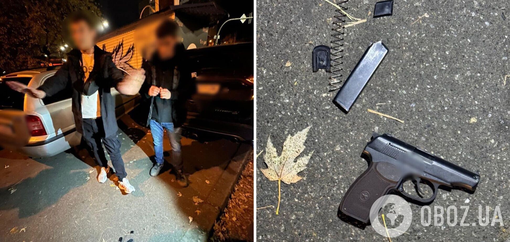 Стреляли в воздух ради развлечения: в Киеве задержали агрессивных подвыпивших мужчин. Фото