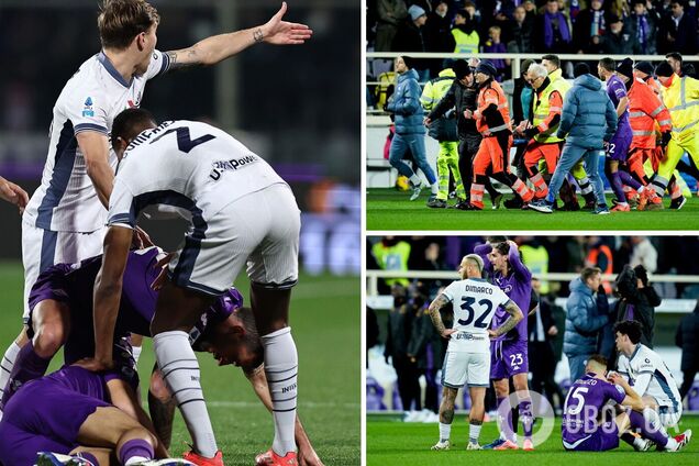 Матч Серії А зірвав трагічний випадок із футболістом збірної Італії. Момент потрапив на відео