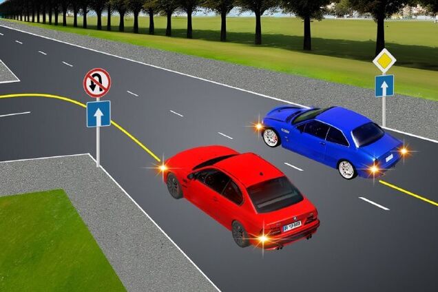 Водителю какого авто можно выполнить маневр? Задания на знание ПДД