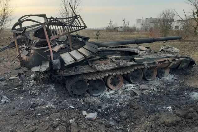 Знищений російський танк Т-72B3