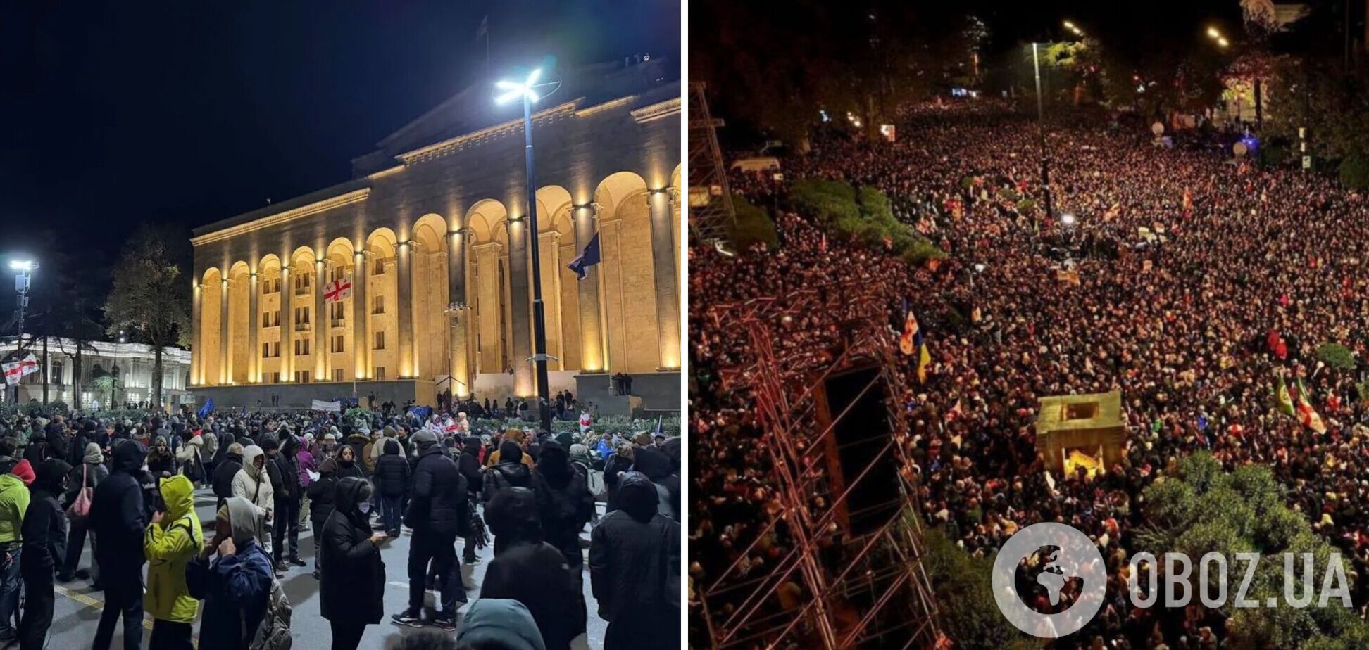 В Грузії тривають акції протесту: у Тбілісі до мітингу приєдналися держслужбовці. Фото і відео