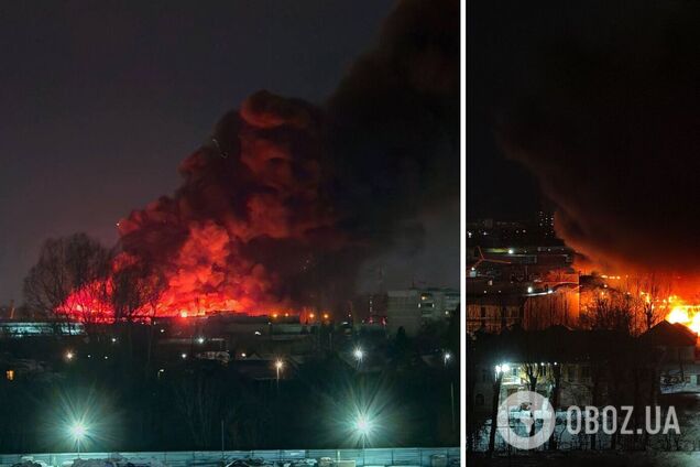 Згорів не просто склад: у російському Новосибірську виникла пожежа на особливому об'єкті. Фото й відео