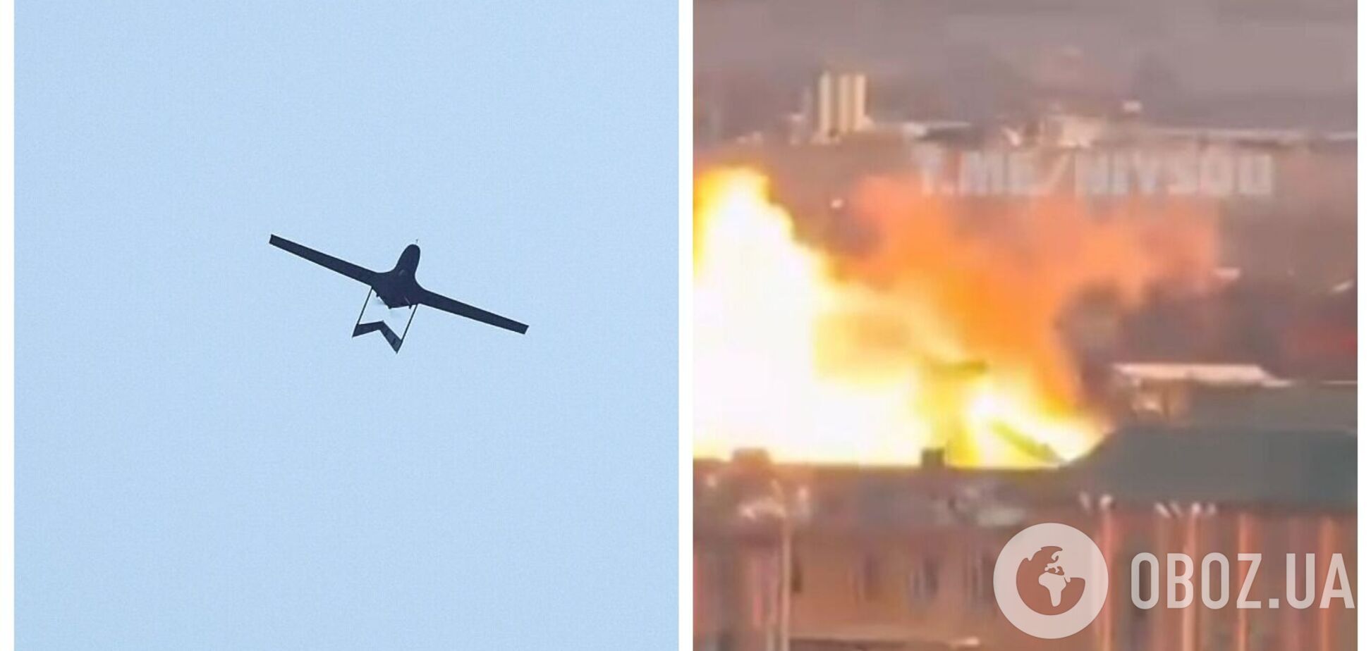 'Ефективність' російської ППО: український безпілотник вдало збили казарми Академії спецназу у Чечні