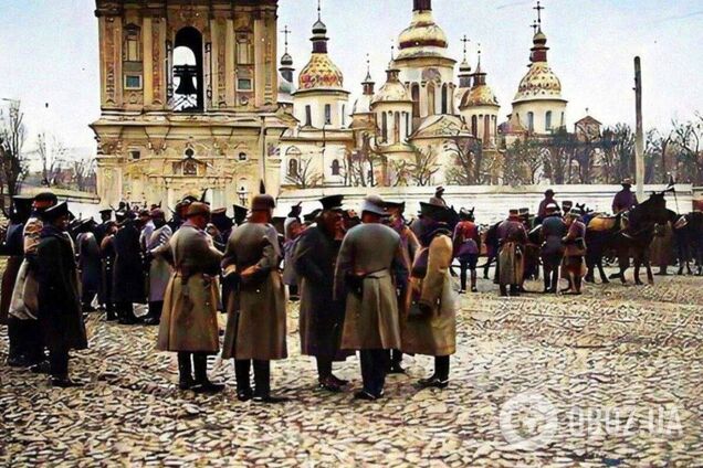 У мережі показали, яким був Київ часів Української держави в 1918-му році. Колоризовані фото
