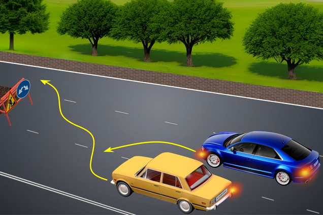 Водій якого авто має дати дорогу? Завдання на знання ПДР
