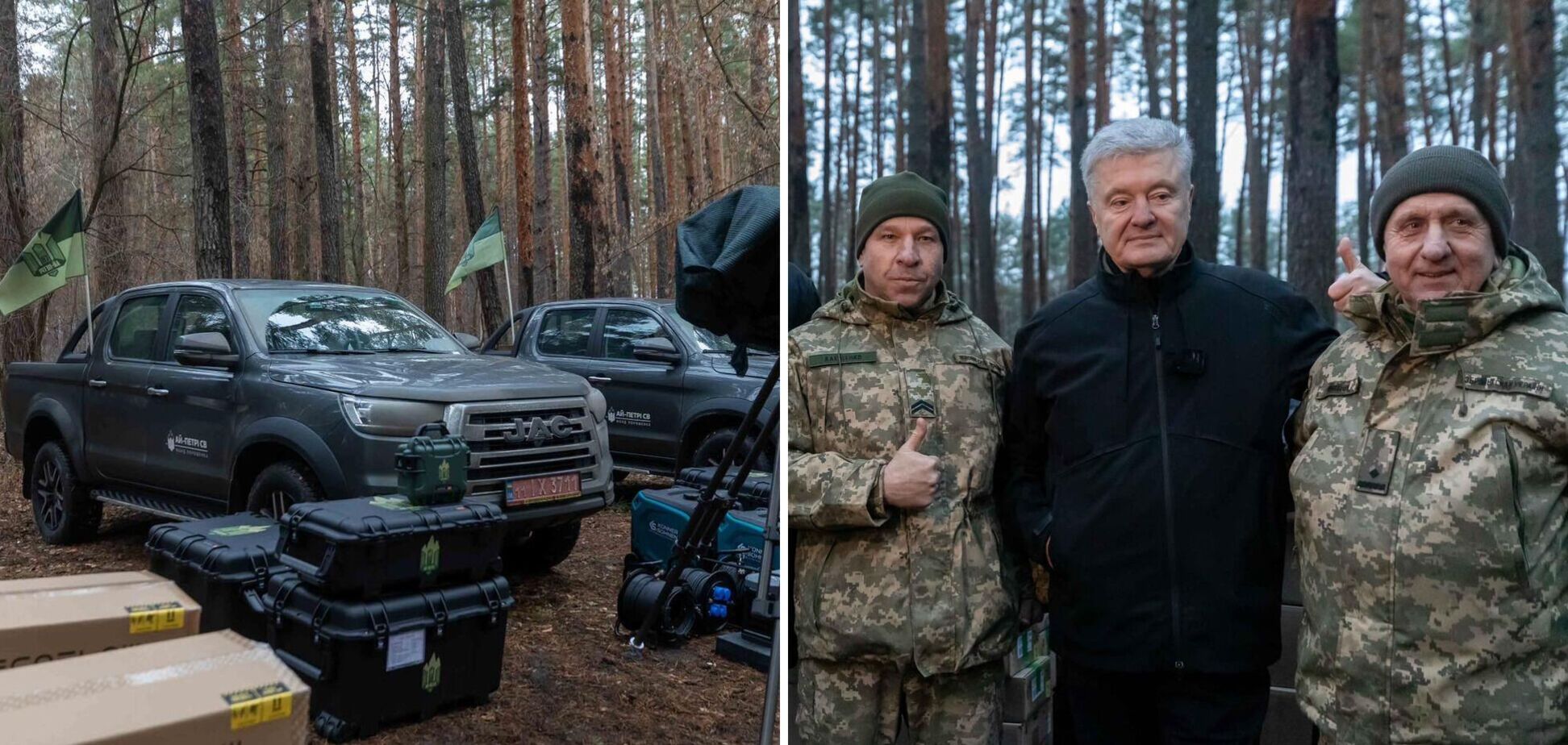 'Наша задача – прикрыть небо над артой': Порошенко передал 'Ай-Петри' артбригадам Сумской области