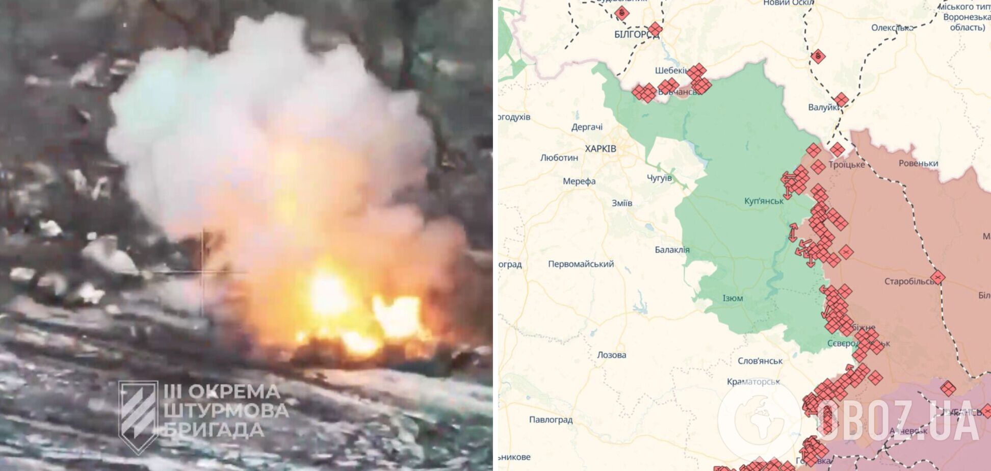 Взорвали минометы и склад БК: в Третьей штурмовой показали эффектную работу по врагу на Харьковском направлении. Видео